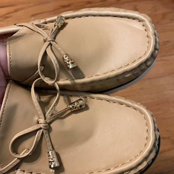 Anjou femme Size 41.5 slip on tan loafers NWOT - Picture 7 of 12